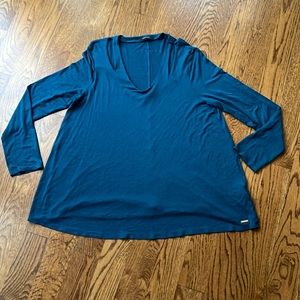 Tahari jewel toned teal top